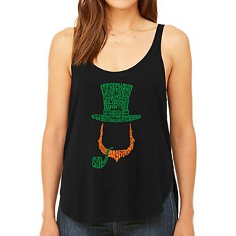 Leprechaun - Women's Word Art Flowy Tank Top