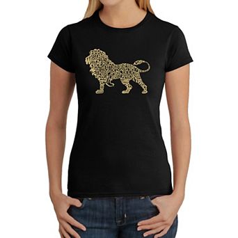 Lion - Women's Word Art T-Shirt