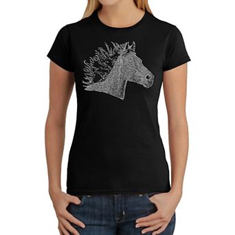 Horse Mane - Women's Word Art T-Shirt