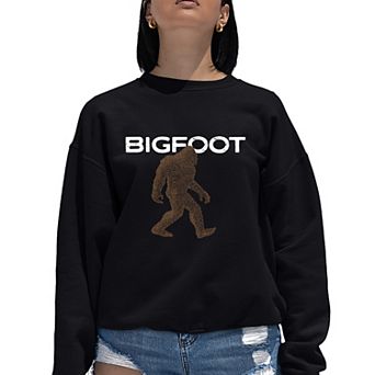 Bigfoot - Women's Word Art Crewneck Sweatshirt