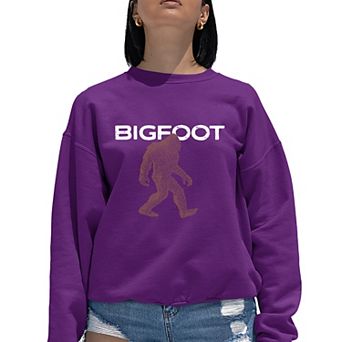 Bigfoot - Women's Word Art Crewneck Sweatshirt