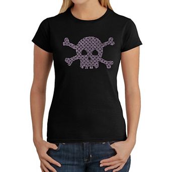 XOXO Skull - Women's Word Art T-Shirt
