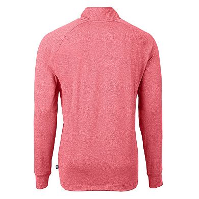 Cutter & Buck Adapt Eco Knit Heather Mens Big & Tall Quarter Zip Pullover