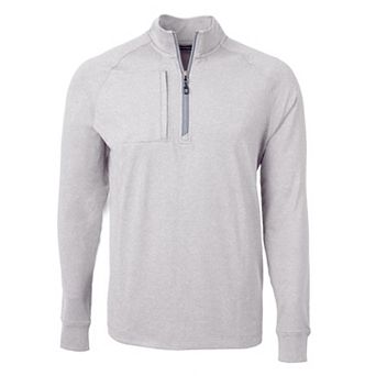 Cutter & Buck Adapt Eco Knit Heather Mens Big & Tall Quarter Zip Pullover