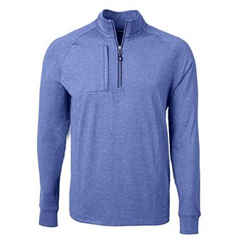 Cutter & Buck Adapt Eco Knit Heather Mens Big & Tall Quarter Zip Pullover