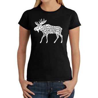 Moose - Women's Word Art T-Shirt