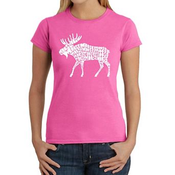 Moose - Women's Word Art T-Shirt