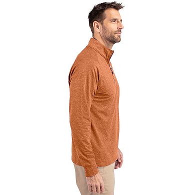 Cutter & Buck Adapt Eco Knit Heather Mens Quarter Zip Pullover