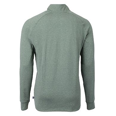 Cutter & Buck Adapt Eco Knit Heather Mens Quarter Zip Pullover