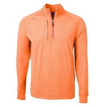 Cutter & Buck Adapt Eco Knit Heather Mens Quarter Zip Pullover