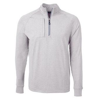Cutter & Buck Adapt Eco Knit Heather Mens Quarter Zip Pullover