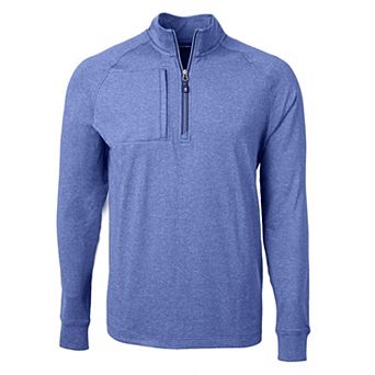 Cutter & Buck Adapt Eco Knit Heather Mens Quarter Zip Pullover