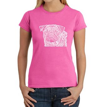 Pug Face - Women's Word Art T-Shirt