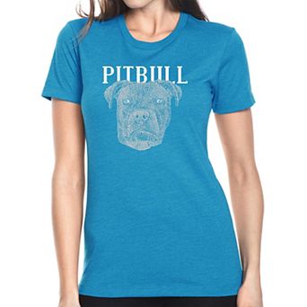 Pitbull Face - Women's Premium Blend Word Art T-shirt