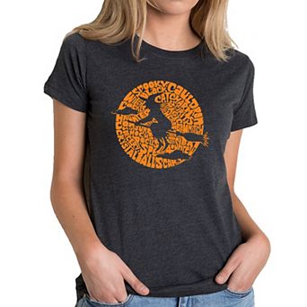 Women's Premium Blend Word Art T-shirt - Spooky Witch