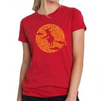 Women's Premium Blend Word Art T-shirt - Spooky Witch