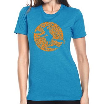 Women's Premium Blend Word Art T-shirt - Spooky Witch