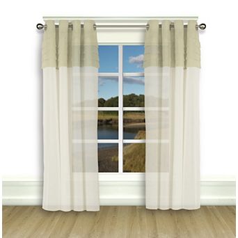 Geneva Pleated 2-Tone Grommet Panel