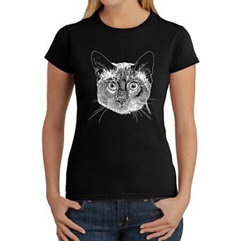 Siamese Cat - Women's Word Art T-Shirt