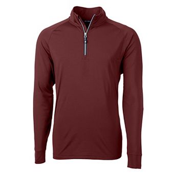 Cutter & Buck Adapt Eco Knit Stretch Recycled Mens Quarter Zip Pullover