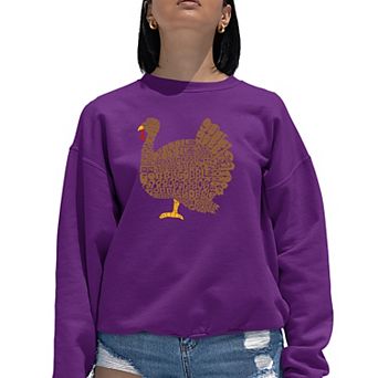 Thanksgiving - Women's Word Art Crewneck Sweatshirt