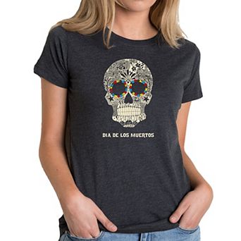 Dia De Los Muertos - Women's Premium Blend Word Art T-shirt