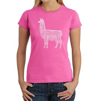 Llama Mama - Women's Word Art T-Shirt