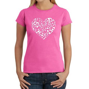 Heart Notes - Women's Word Art T-Shirt