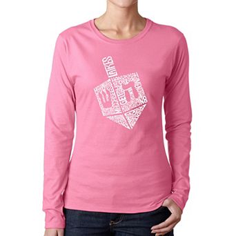 Hanukkah Dreidel - Women's Word Art Long Sleeve T-Shirt