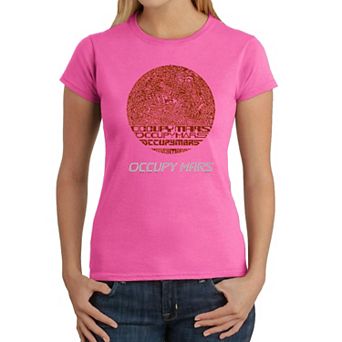 Occupy Mars - Women's Word Art T-Shirt