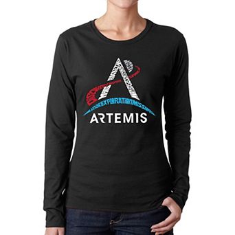 NASA Artemis Logo - Women's Word Art Long Sleeve T-Shirt