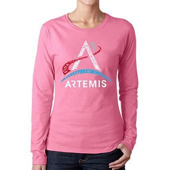 NASA Artemis Logo - Women's Word Art Long Sleeve T-Shirt
