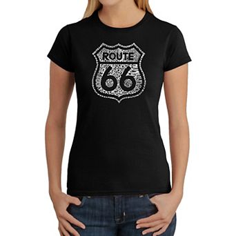 Get Your Kicks on Route 66 - Women's Word Art T-Shirt