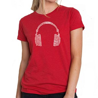 63 Different Genres Of Music - Womens Premium Blend Word Art T-Shirt