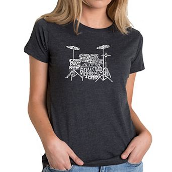 Drums - Women's Premium Blend Word Art T-shirt