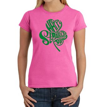 St. Patrick's Day Shamrock - Women's Word Art T-Shirt