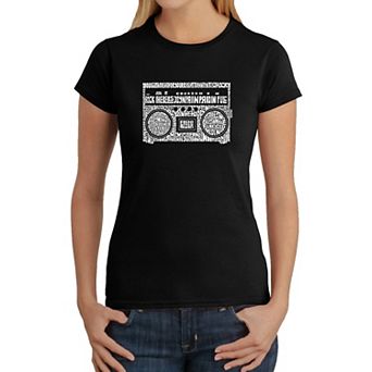 Greatest Rap Hits of The 1980's - Women's Word Art T-Shirt
