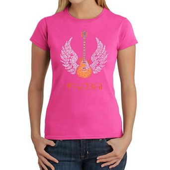 Lyrics To Freebird - Womens Word Art T-Shirt