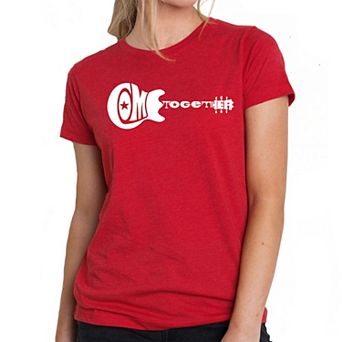 Come Together - Womens Premium Blend Word Art T-Shirt