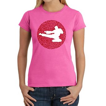 Types of Martial Arts - Women's Word Art T-Shirt