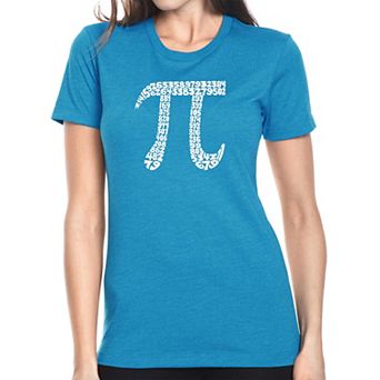 The First 100 Digits Of Pi - Womens Premium Blend Word Art T-Shirt
