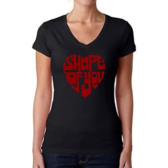 Shape of You - Women's Word Art V-Neck T-Shirt