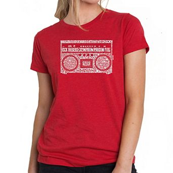 Greatest Rap Hits of The 1980's - Women's Premium Blend Word Art T-shirt
