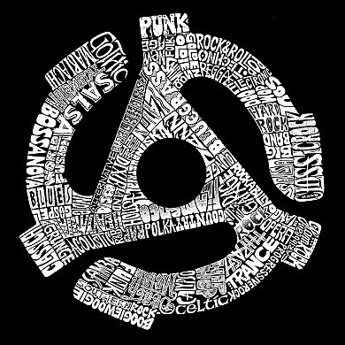 Record Adapter - Women's Word Art V-Neck T-Shirt