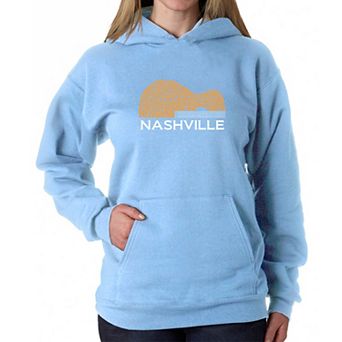 Nashville Guitar - Women's Word Art Hooded Sweatshirt
