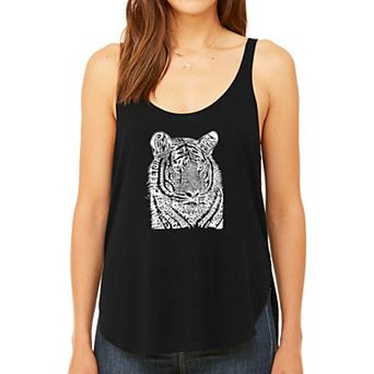 Big Cats - Women's Word Art Flowy Tank Top