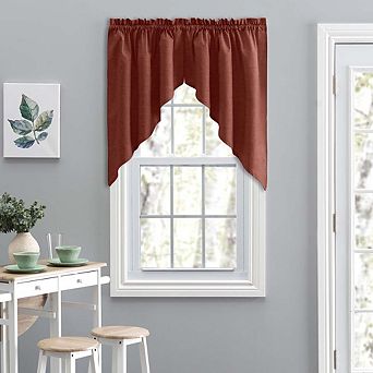 Solid Color Poly Cotton Duck Fabric Curtain Tailored Swag