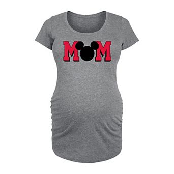 Disney's Mickey Mouse Maternity Mom Silhouette Graphic Tee