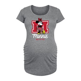 Disney's Minnie Mouse Maternity Collegiate Graphic Tee