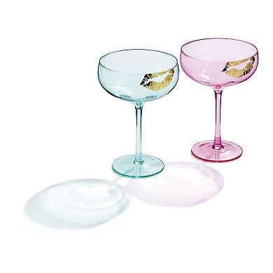 Cambridge Lips Coupe 2-pc. Cocktail Glass Set